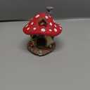 Uniclife Resin Mushroom House Decoration Cottage Ornament for Reptile Hide Cave Hideout Hideaway Spawning Cave Decor for Arboreal Reptiles Shrimp Betta Goldfish, Terrarium & Vivarium Decor