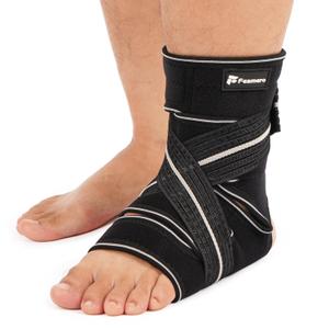 Plus Size Foot Compression Wrap with Elastic Straps for Swollen Feet & Ankles, Ankle Brace for Sprains, Lymphedema, Edema, Diabetic Care & Circulation Relief for Women and Men (XL/2XL/3XL, 1 Pcs)