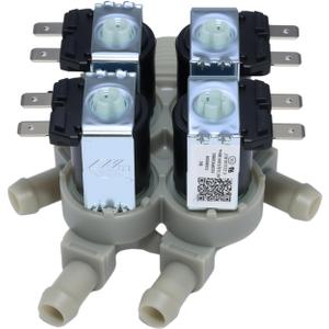 5220FR2008F 5220FR2008C Washer Water Inlet Valve for LG Front-Load Washing Machines WM3997HWA WM2487HRMA WM2487HWM, Replaces OEM Part 5220FR2008C, Fixes No-Fill Slow-Fill Leaks