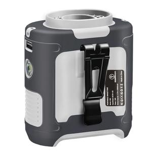 MRDIYFUN 16000mAh Waist Fan Portable Rechargeable Wearable Fan Hand Free, 6-40hours Wearable Cooler Fan for Traveling Working Outdoor Office (Grey and White)