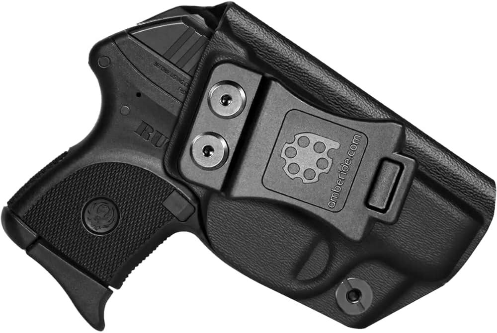 Amberide IWB Kydex Holster for Ruger LCP II LCP2 LCP MAX LCP .380 Security-9 Max-9 LC9 LC9s LC380 EC9s Select Exact Model Concealed Carry Quick Draw Full Trigger Guard Coverage (Black)