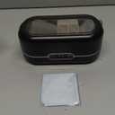 Ultrasonic Jewelry Cleaner, 48KHz Jewelry Ultrasonic Cleaner Machine for All Jewelry, Glasses, Rings, Retainers, Watch Strap, Dentures, 304 Stainless Steel 12oz Cleaning Pod - Black