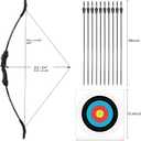 Bow and Arrow Set for Kids, Archery Beginner Gift with 10 Arrows, 42"