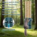 Metal Squirrel Proof Bird Feeders for Outdoors Hanging 4.0 LB Large Capacity,Easily Beat Squirrels,Easy to Clean and Fill,Waterproof,Attracting Finch,Cardinal,Chickadee and More