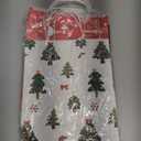 SUNEE Christmas Gift Bags, 24 Pack Christmas Bags for Gifts with Handles, 6 Assorted White Paper Gift Bags Bulk with Xmas Tree, Santa Claus, Snowflake Designs,7.28 * 3.15 * 8.7 Inches