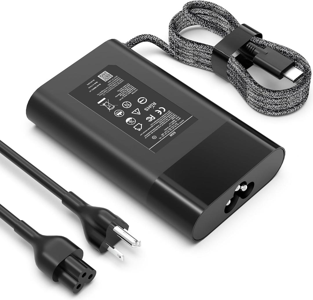 NEW Slim 65W USB C Laptop Charger Replacement for HP Laptop Charger | For Spectre X360,Elite x2,Envy ,Chromebook, Elitebook x360 ProBook, Fast Charging Type-C AC Power Adapter