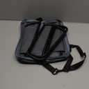 2-in-1 Portable Folding Stool with Crossbody Carry, Converts to Bag with Mesh Storage, Oxford Fabric High-Carbon Steel, for Camping Fishing, Large Size 24x30x30cm, Gray Color