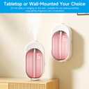 Nimin 6-Speed Aromatherapy Diffuser - Waterless & Cordless Essential Oil Air Freshener for Home, 50ml Portable Oil Diffuser, Ultra Quiet for Office Bedroom Wall Desktop