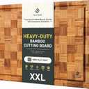 Extra Large Bamboo Cutting Board Non Slip Over Sink Kitchen 2025 First Apartment Essentials Wooden Cutting Board New Home Must Haves Accessories House Warming Decor Housewarming Hostess Host Gifts