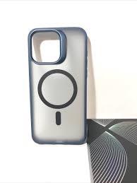 TORRAS Magnetic iPhone 15 Pro Max Case- Blue & Clear W/ Stand -MagSafe
