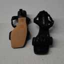 DREAM PAIRS Kitten Heels for Women Comfortable Low Heels Sandals Suqare Open Toe Cute Wedding Party Evening Prom Dance Strap Dress Pump Sandals Shoes (7, Black)