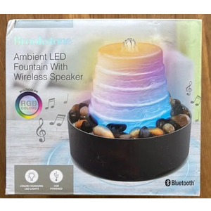Brookstone Ambient LED Fountain with Wireless Speaker