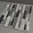 Art3d 10-Sheet Peel and Stick Kitchen Backsplash Tiles, 12"x12" Self-Adhesive Marble Grey Wall Tiles for Kitchen and Bathroom