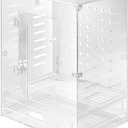 Clear Acrylic Bird Cage for Small Birds, Transparent Display Habitat for Canary, Parakeet - Easy to Clean & Assemble (9x12x15in)