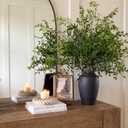 Suncalla 6 Pcs Artificial Greenery Stems 40 Inches Tall Faux Nandina Branches Fake Greenery Plants Bamboo Leaves Stems for Vase Wedding Living Room Bedroom Home Office Shop Kitchen Garden Decor