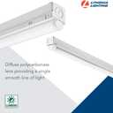 Lithonia Lighting 1 Light LED Strip Light, 2 Foot LED Ceiling Lighting Fixture, 1250 Lumens, 4000K, 80CRI, 11W, Kitchen and Garage Use (MNSL L23 1LL MVOLT 40K 80CRI M6)