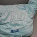 Nestl Reading Pillow with Shredded Memory Foam Includes 2 Neck and Lumber Support Pillows, Designed for Sitting Up in Bed and Couch, Back and Arms Adjustable Support for Adult & Teens, Light Blue