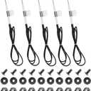 Hisencn Grill Ignitor Wire Kit Ignition Electrode Replacement Parts for Home Depot Nexgrill 4/5 Burner 720-0888 720-0888N, 720-0830H 720-0830D, 720-0896B, 720-0898 Gas Grill, with Screws