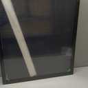 Premium Solid Wood Display Case, 22" x 28", Plexiglass Front, Linen Background, Black Finish