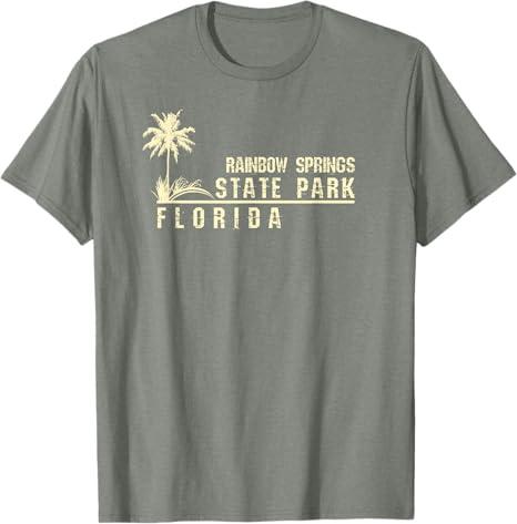 Florida Souvenir Gift for Rainbow Springs State Park T-Shirt, XL