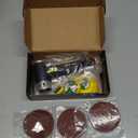Mini Air Sander 1/2/3 Inch Pneumatic Small Orbital Sander for Auto Body Work, Mini Polisher with 45PCS Sanding Discs + 3PCS Backing Pads