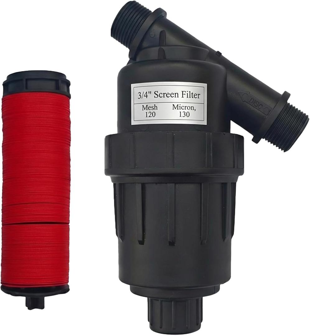 3/4-Inch Drip Irrigation Y Filter: Hydroponics Y Filter with 120 Mesh Screen - 3/4" Male Pipe Thread Y-Type Drip Irrigation Filter for Garden System