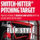 Franklin Sports Pitch Back Rebounder and Switch Hitter Pitching Target - 2 in 1 Return Trainer and Catcher Target - Perfect for Pitching, Fielding and Throwing Practice - 55 x 36 Inch
