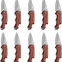 Pocket Knife, Folding Knife 10 Pack, Small EDC Knife, Unique Little Gift Father Mother Man Woman