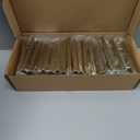 Estmoon 45 Pack Brushed Brass Cabinet Pulls 3 Inch Cabinet Handles Gold Drawer Pulls Modern Square Cabinet Knobs Gold Hardware Handles for Cabinets and Drawers, 5" Total Length