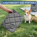 Dog Bed Mat, Soft Foam Kennel Pad Washable Pet Dog Crate Pad with Anti-Slip Bottom for Small/Medium Dogs, Black 31"x20"