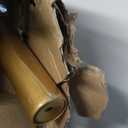 1 Inch Single Curtain Rods 36 to 72 Inches Adjustable Drapery Rods for Window width 24 to 68 Inches, Diamond Shaped Faceted Finials, Gold