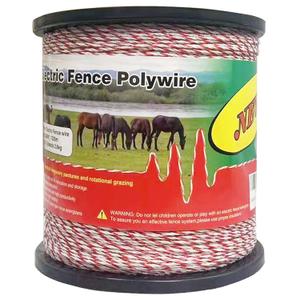Fence Rope,Upgraded Electric Fence Polywire,6 Stainless Steel Strands for Reliable Conductivity and Rust Resistance UV Resistant,3366 Feet/1026 Meters,Red and White Color
