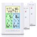 Wireless Freezer Thermometer with Alarm, Temracha Upgraded Digital Fridge Thermometer with Alert, Backlight, Rechargeable, MAX/MIN Record, Refrigerator Thermometer for Kitchen Home Restaurants