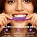 Teeth Whitening Strips, Purple Whitening Strips, Enamel Safe for Sensitive Tooth, Color Corrector, Tooth Stain Remover, Non-Slip Design, 28 Strips (14 Treatments)