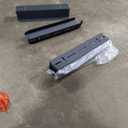 4-Piece Wall Mount Bracket Set, Heavy-Duty Steel, Black, Universal Wall Mounting Hardware