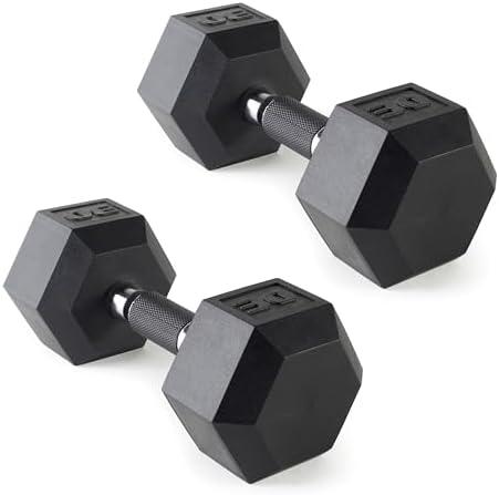 CAP Barbell Coated Dumbbell Weight 30 Lbs | 2 Pcs, Style: Comfort Grip