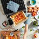 KitchenAid Ribbed Soft Silicone Pot Holder 2-Pack Set, Fog Blue, 7"x9"