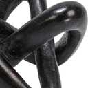 Creative Co-Op Modern Decorative Marble Link Knot, Black