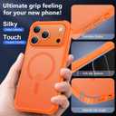 for iPhone 17 Pro Case [Compatible with MagSafe] [2X Screen Protectors][Military Grade Drop Tested] Heavy Duty Magnetic Phone Case for iPhone 17 Pro 6.3",Orange