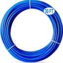 30FT 1/4 Inch O.D.RO Water Tubing,NSF Certified Pipe for RO(Reverse Osmosis) Water Purifier Filter System,BPA free Flexible Plastic Hose(Blue)