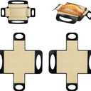 1 Pcs Reusable Silicone Bread Sling, Food-Grade Silicone Bread Loaf Pan Liners & Lifters with 4 Handles, Non-Stick & Easy Clean Dough Transfer Baking Mat for 9x5" or 1.5lb Loaf Pans