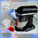 2 Pcs Silicone Flour Funnel for Kitchen Aid Mixer, Preventing Flour Spills