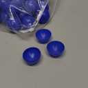 Wakauto 50pcs Raffle Bingo Balls, 4cm Plastic Hollow Lotto Balls Round Vending Machine Capsules Drawing Balls Game Props for Kids Prizes Party (Blue)