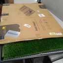 Dog Grass Pad with Tray, 4534in XL Litter Box, 2Grass Pad for Dogs Potty Washable, Thick Soft Odor-Free Hemmed Dog Pee Grass, Indoor Potty Training Balcony