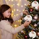 3D Expecting Baby Christmas Ornament 2026 for New Parents - Pregnant Announcement Gifts for Husband Grandparents Family Aunt - Baby Announcements Ideas Gifts for Expecting Parents to Be 2026