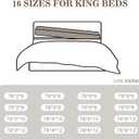 DEEPSHARK Bed Gap Filler,Mattress Gap Crack Filler Between Bed and Wall with Removable Cover,Thick Headboard Gap Filler for KingBeige-King-78 * 2 * 12in