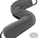 Sunolga 38" Door Draft Stopper Blocks Hot Cold Air with Removable Washable Cover for Gaps Up to 3", All-Season Noise and Wind Seal for The Bottom of Door and Window, Grey (Gray)