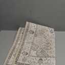 Washable 2x3 Entryway Area Rug - Neutral Kitchen Rug Runner Vintage Soft Floor Mat Non Slip Indoor Farmhouse Carpet for Bathroom Living Room Bedroom (2 X 3, Beige)