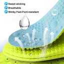 4D Cloud Soles Insoles for Men and Women,Soft Shock Absorption Massage Insoles -Comfort Sports Shoe Inserts Arch Support Insoles, Work Boot Shoe Insole (Blue, M Men 8~9 /Women 9.5)