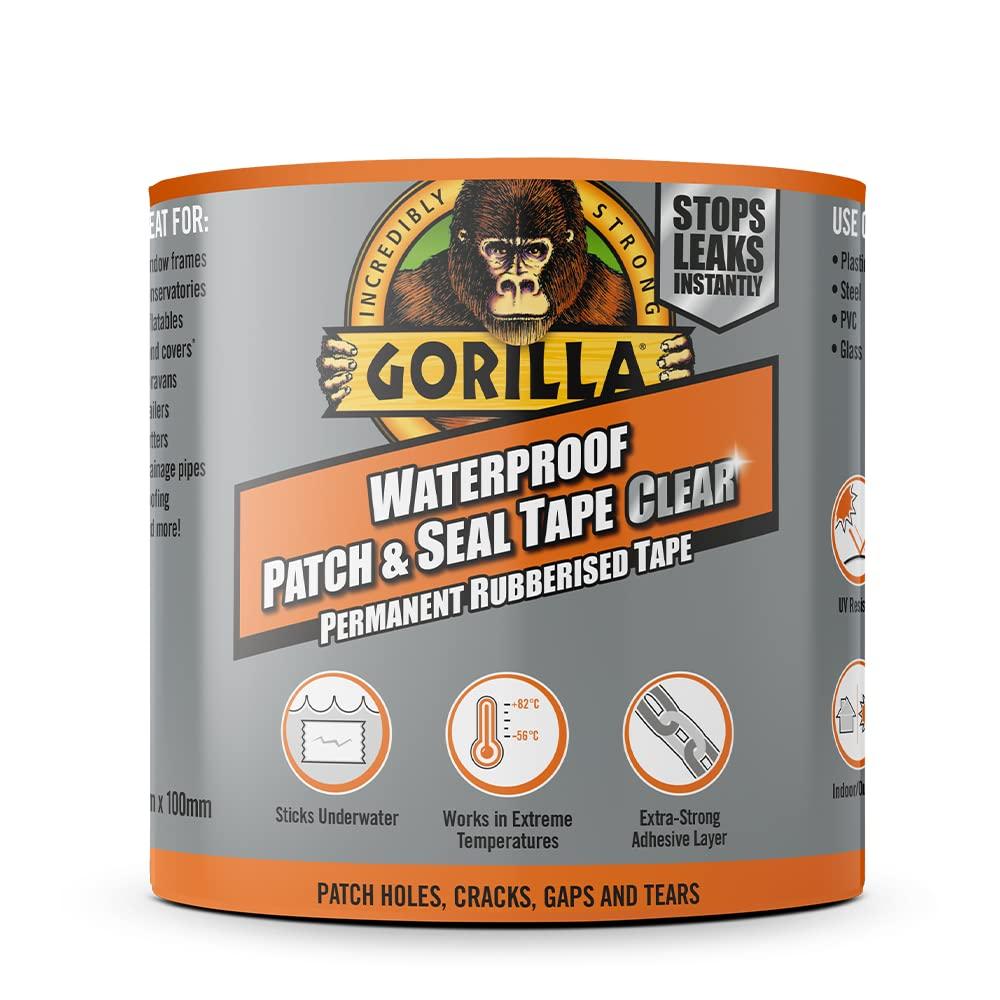 Gorilla Waterproof Patch & Seal Tape Clear 2.4m (1pack)